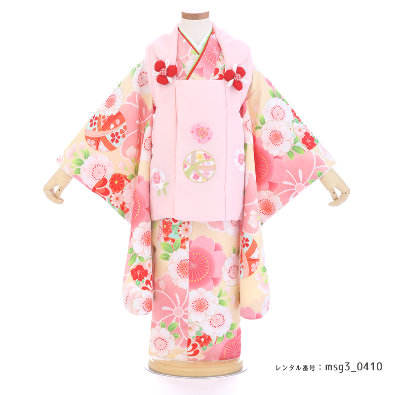 七五三着物3歳女の子画像