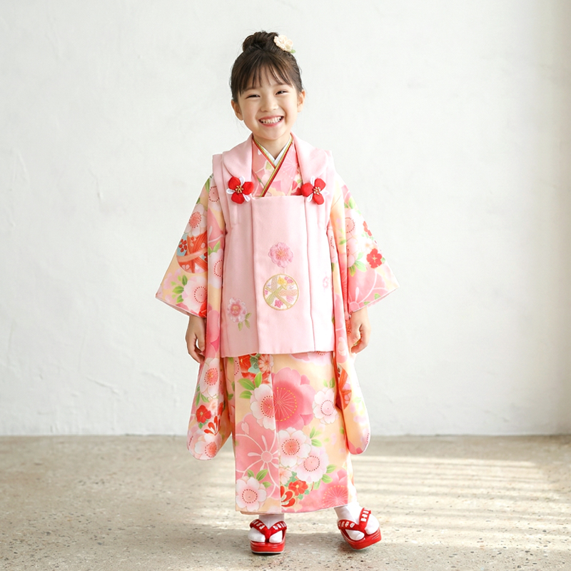 七五三着物3歳女の子画像