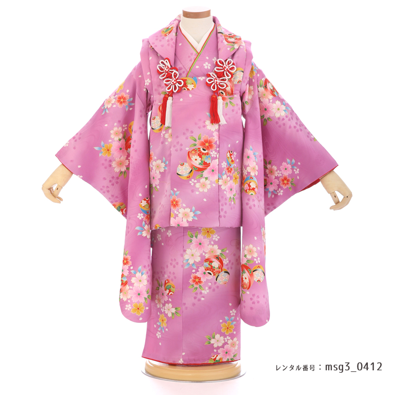 七五三着物3歳女の子画像