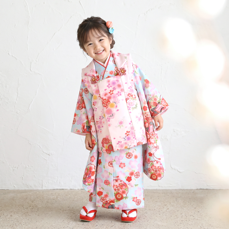 七五三着物3歳女の子画像