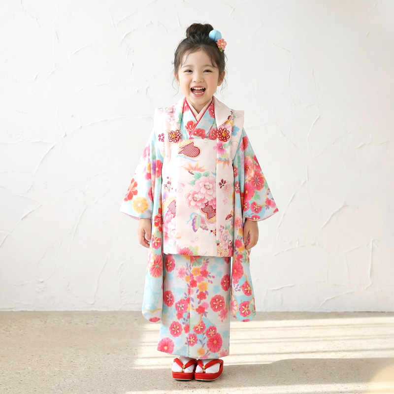 七五三着物3歳女の子画像