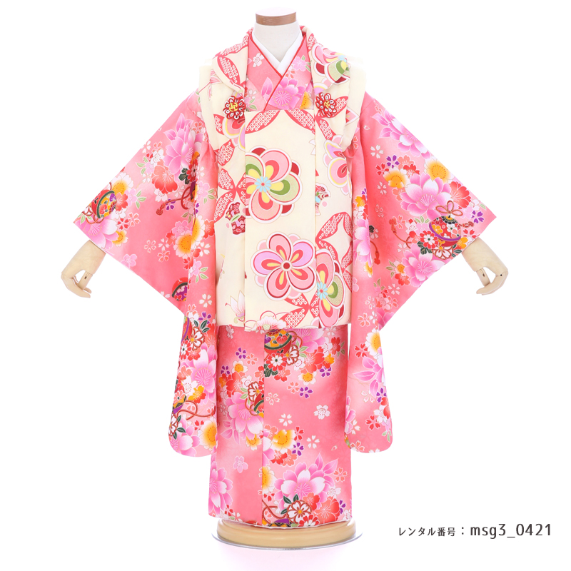 七五三着物3歳女の子画像