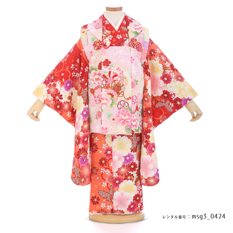 七五三着物3歳女の子画像