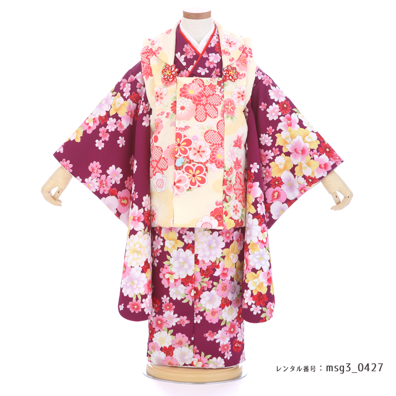 七五三着物3歳女の子画像