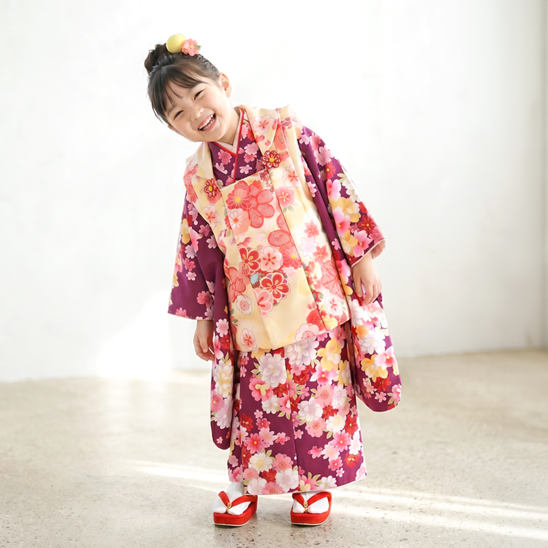 七五三着物3歳女の子画像
