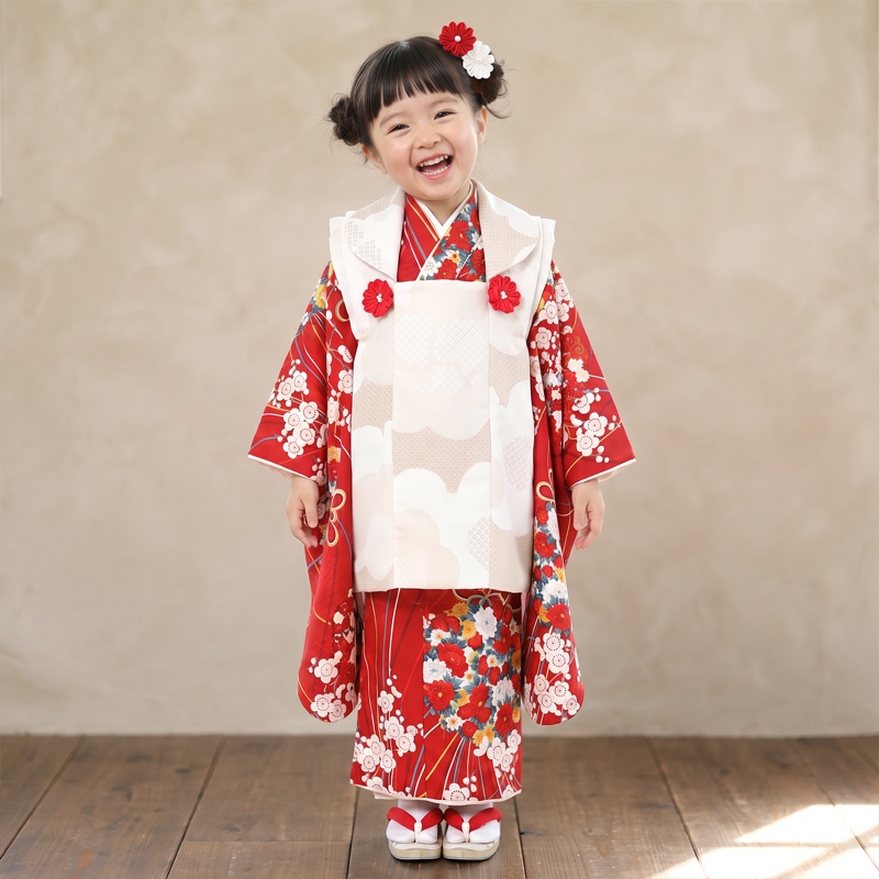 七五三着物3歳女の子画像