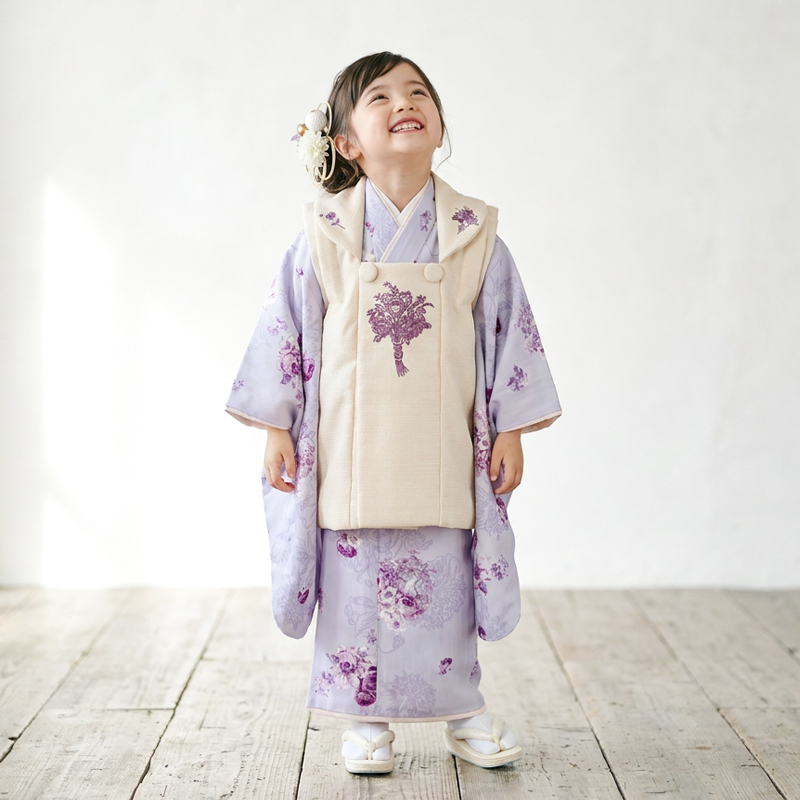 七五三着物3歳女の子画像