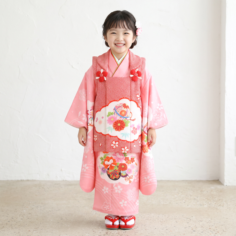 七五三着物3歳女の子画像