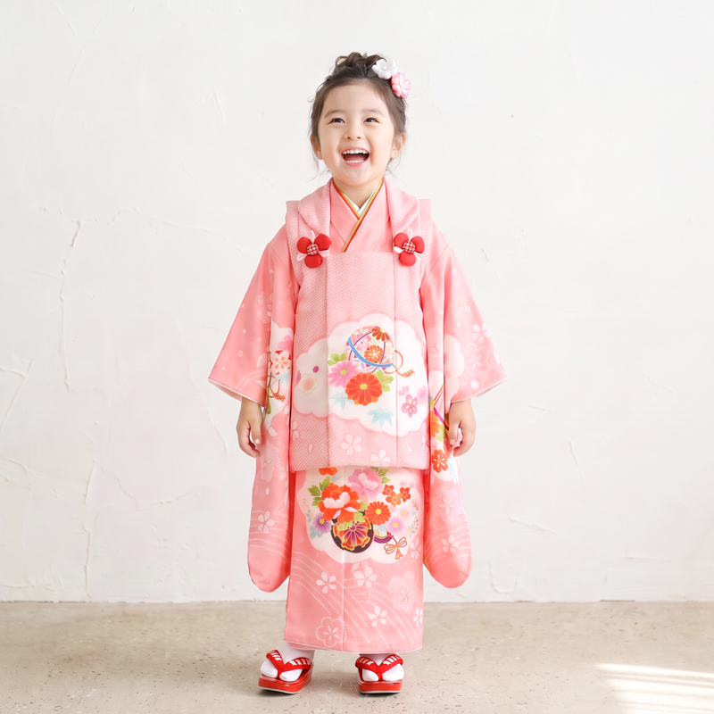 七五三着物3歳女の子画像
