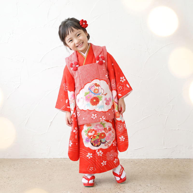 七五三着物3歳女の子画像