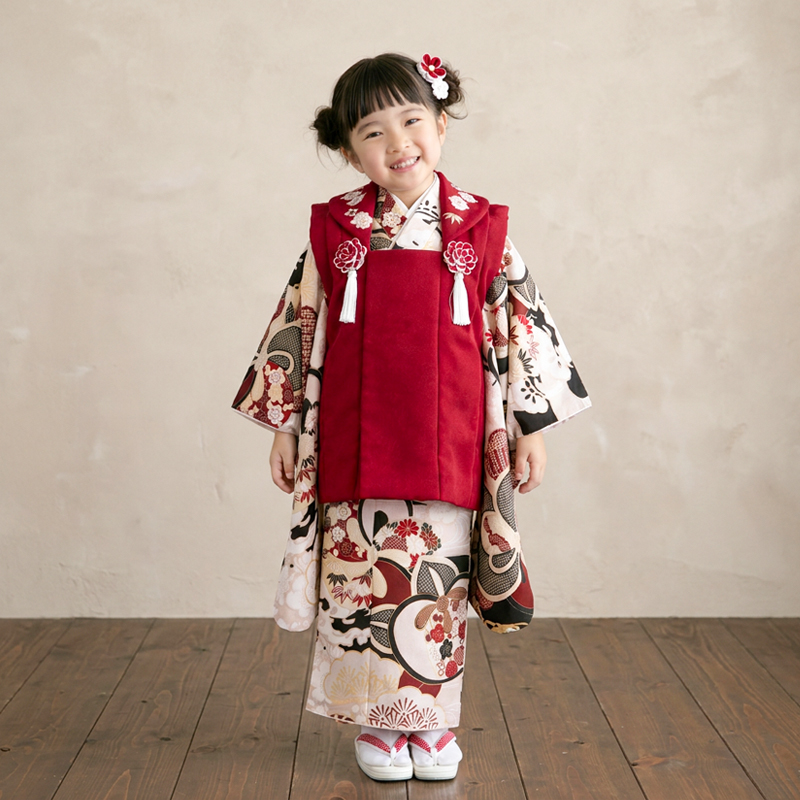 七五三着物3歳女の子画像