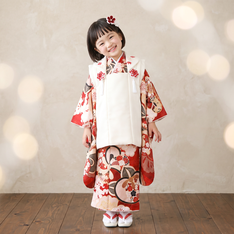 七五三着物3歳女の子画像