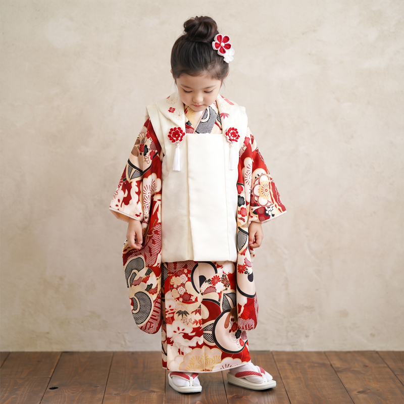 七五三着物3歳女の子画像