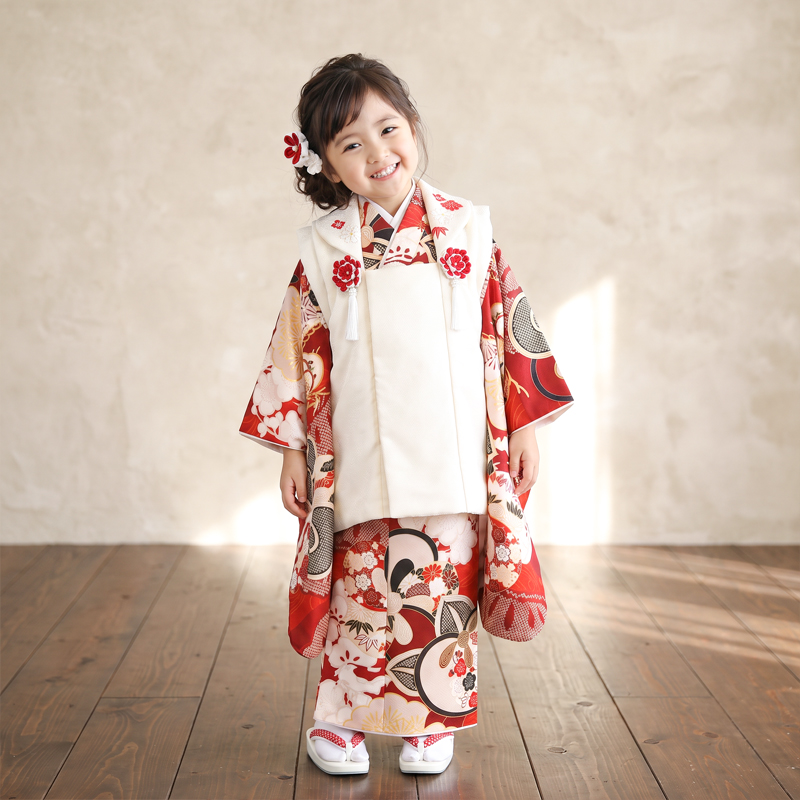 七五三着物3歳女の子画像