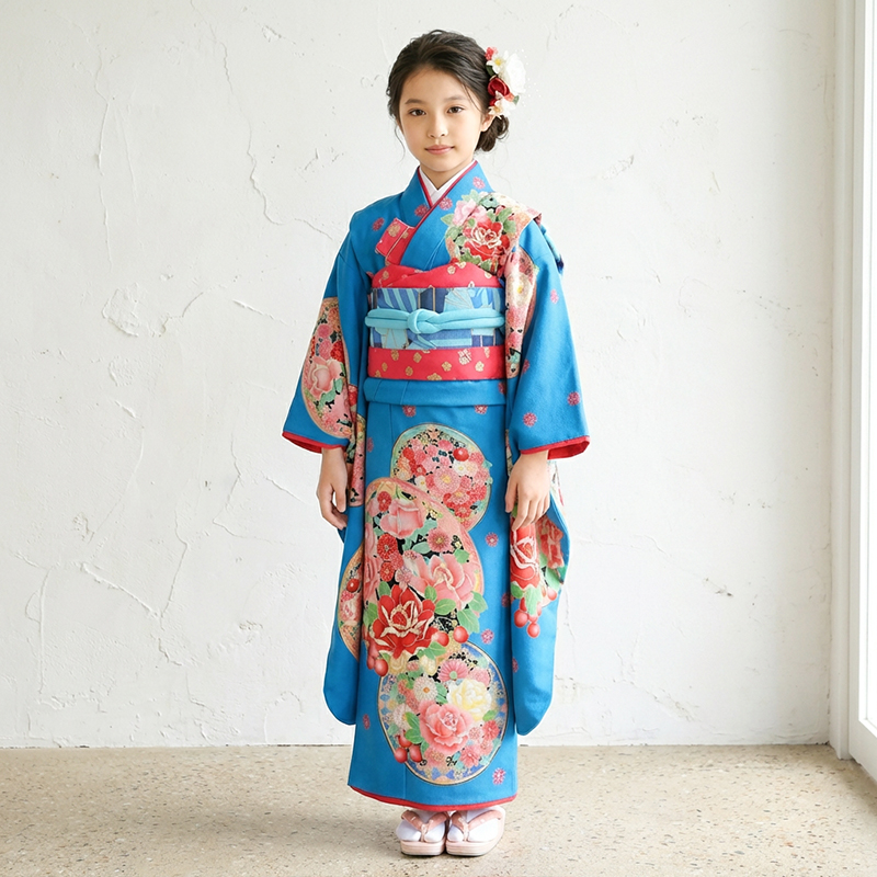 七五三着物7歳女の子画像