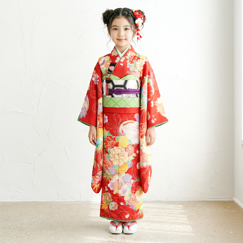 七五三着物7歳女の子画像