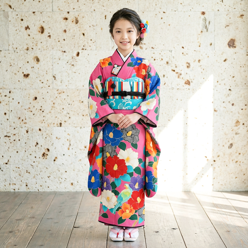 七五三着物7歳女の子画像