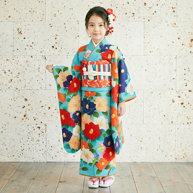 七五三着物7歳女の子画像