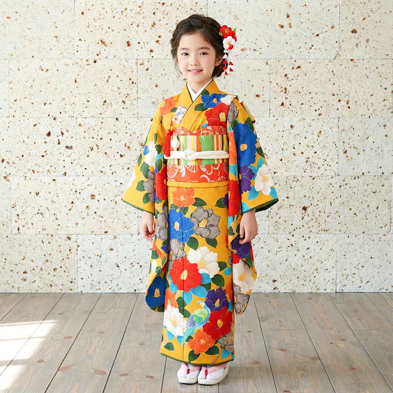 七五三着物7歳女の子画像