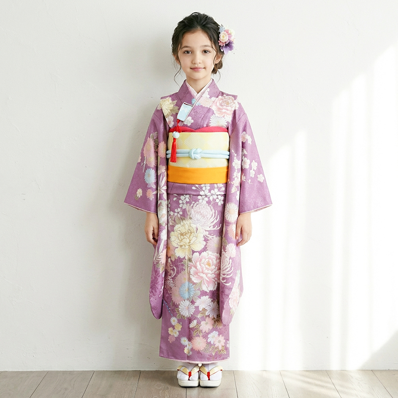 七五三着物7歳女の子画像