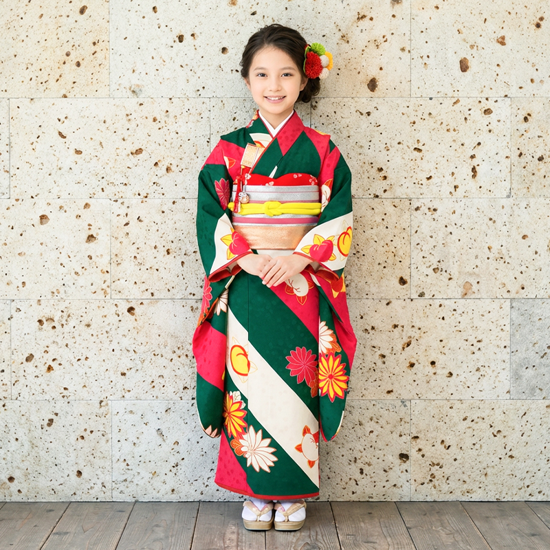七五三着物7歳女の子画像