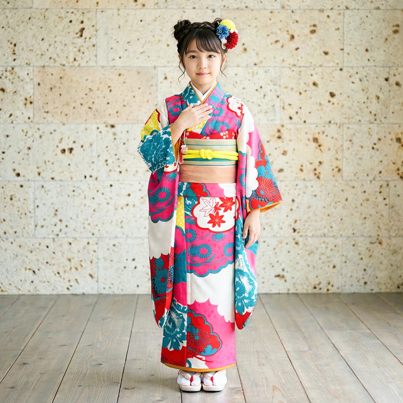 七五三着物7歳女の子画像