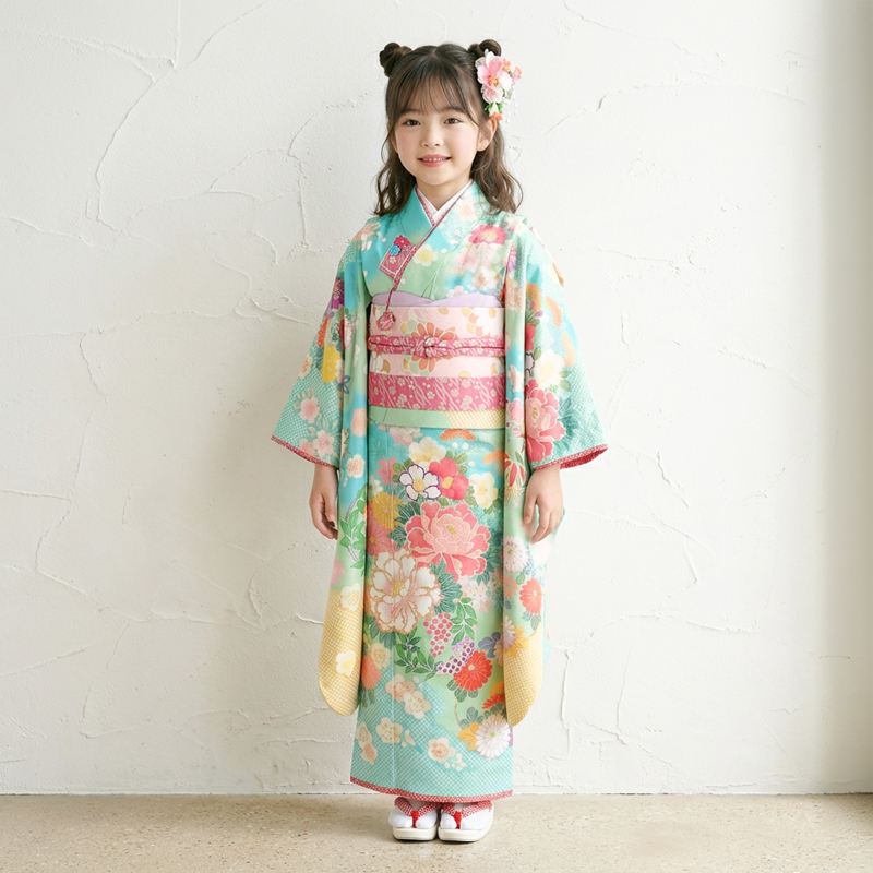 七五三着物7歳女の子画像