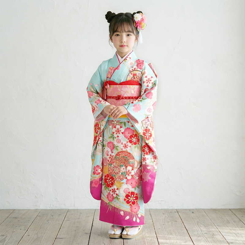 七五三着物7歳女の子画像