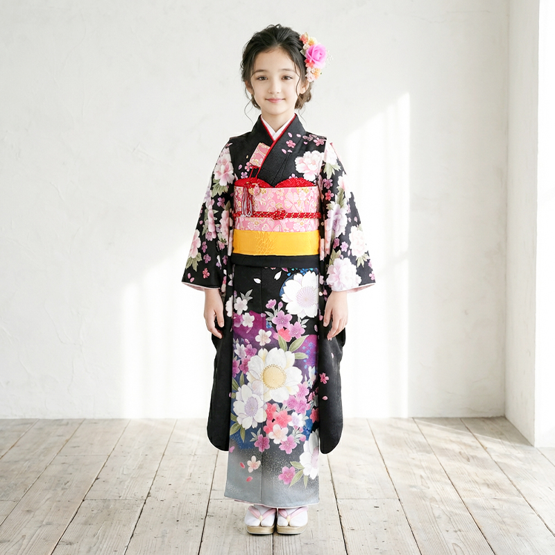 七五三着物7歳女の子画像