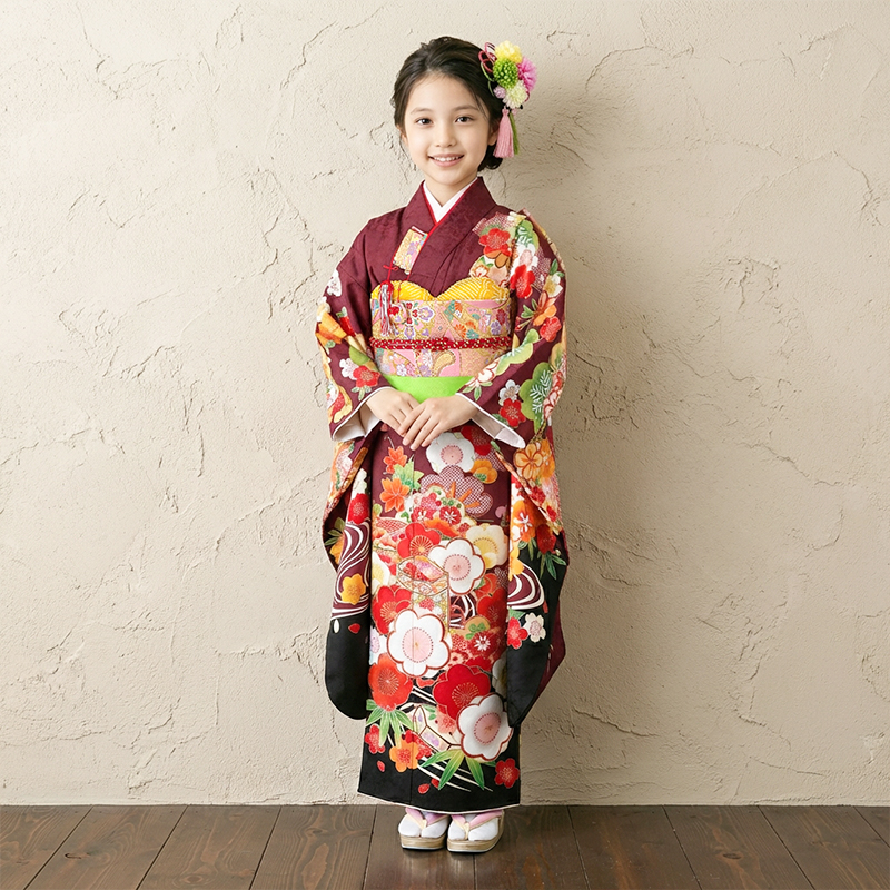 七五三着物7歳女の子画像
