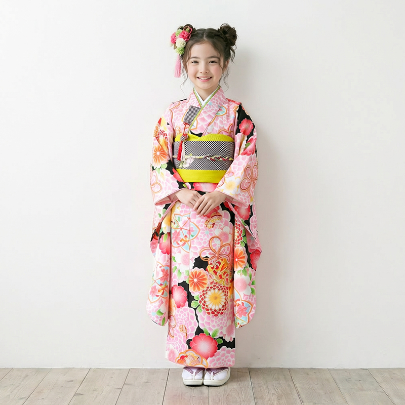七五三着物7歳女の子画像