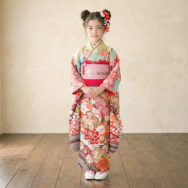 七五三着物7歳女の子画像