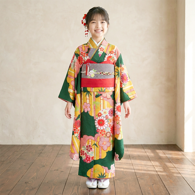 七五三着物7歳女の子画像