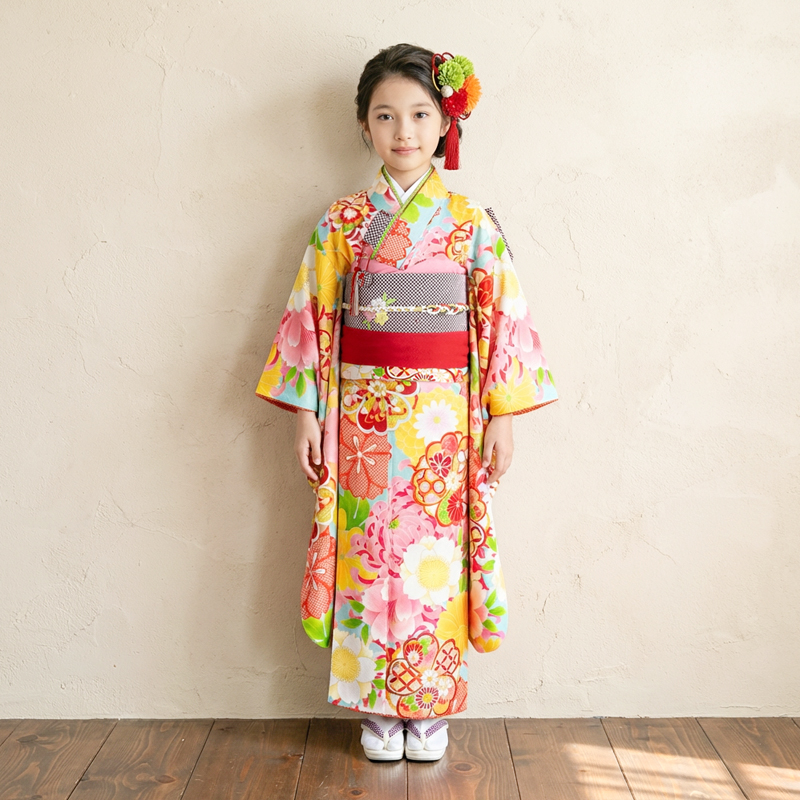 七五三着物7歳女の子画像