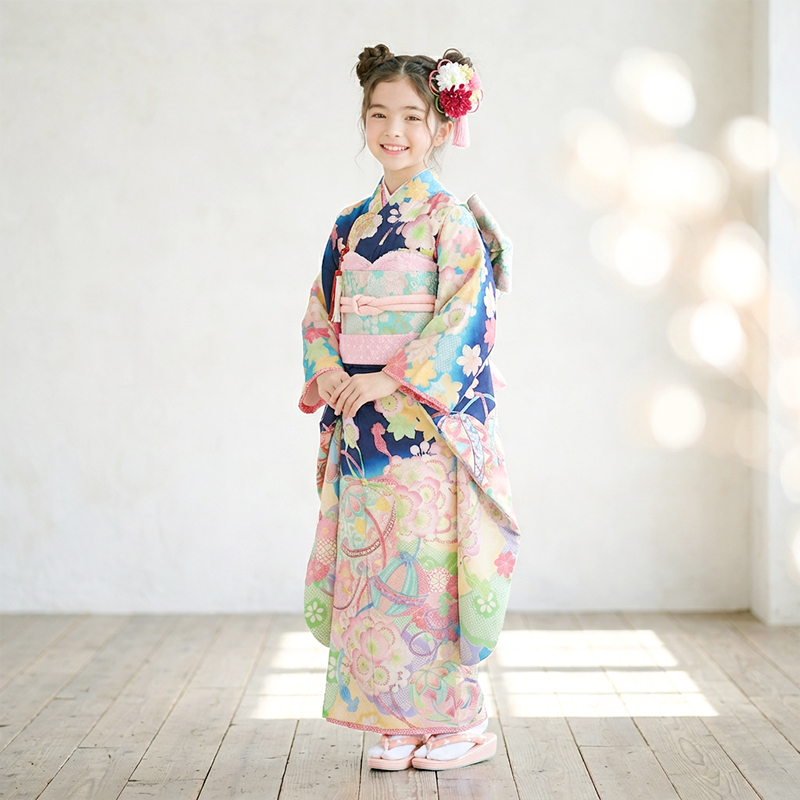 七五三着物7歳女の子画像