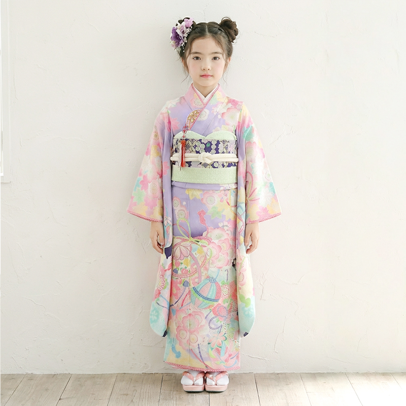七五三着物7歳女の子画像