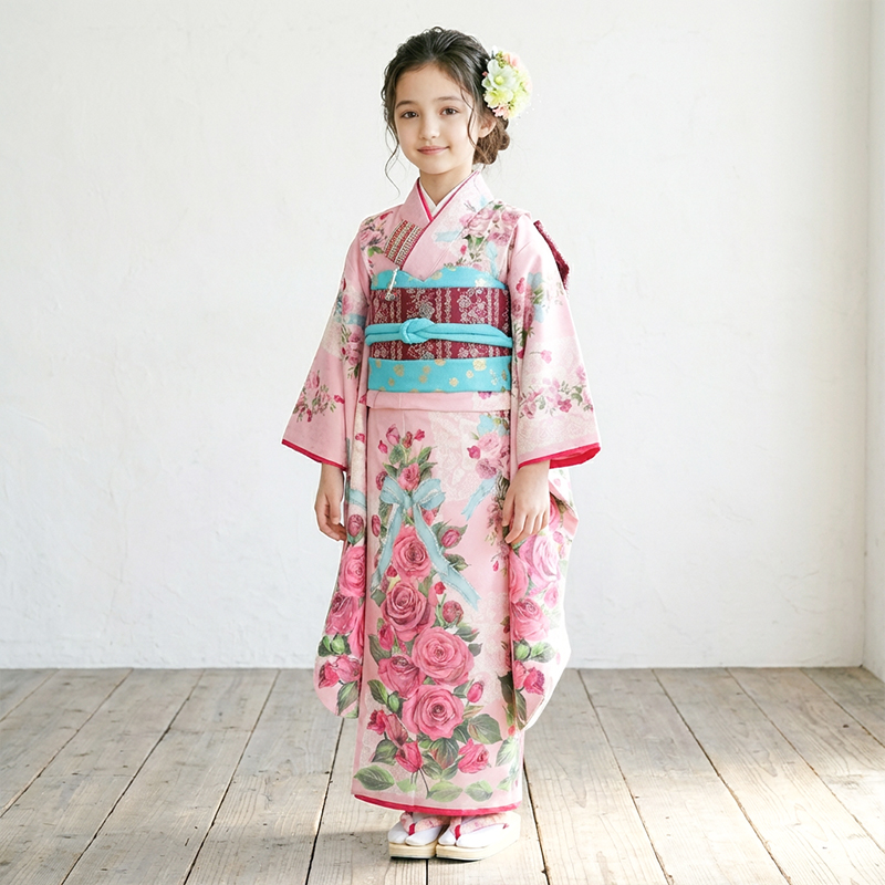 七五三着物7歳女の子画像