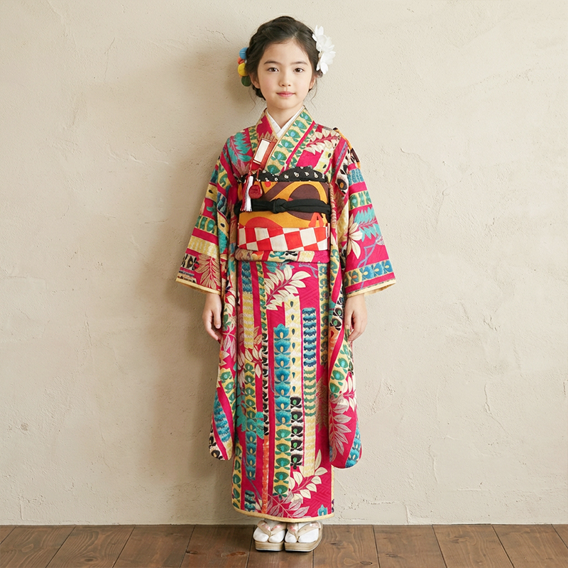 七五三着物7歳女の子画像