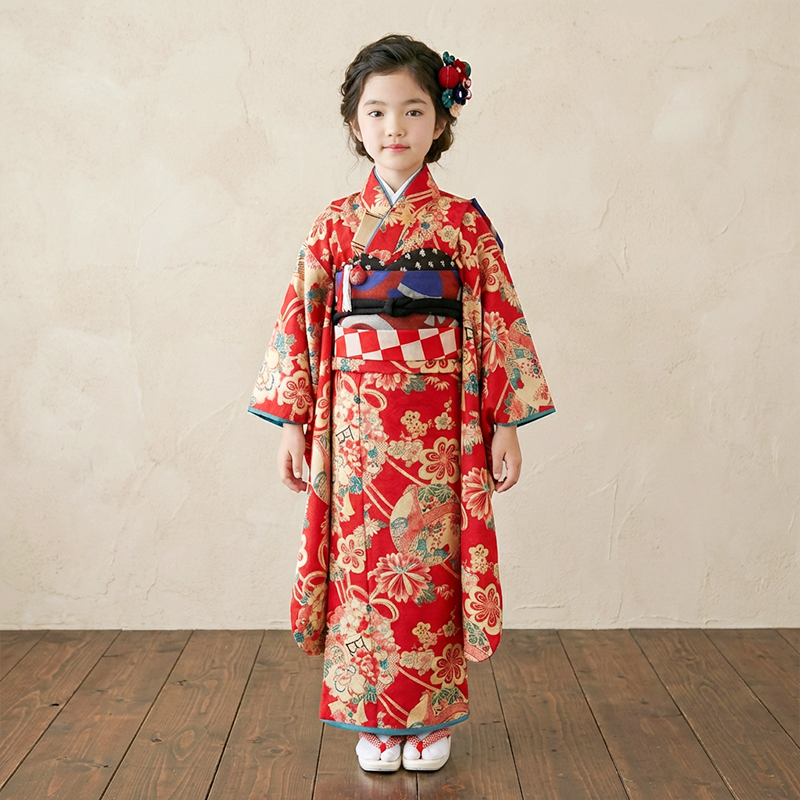 七五三着物7歳女の子画像