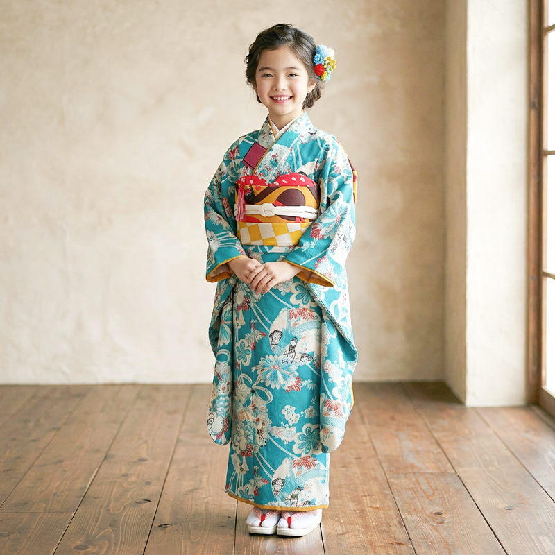 七五三着物7歳女の子画像