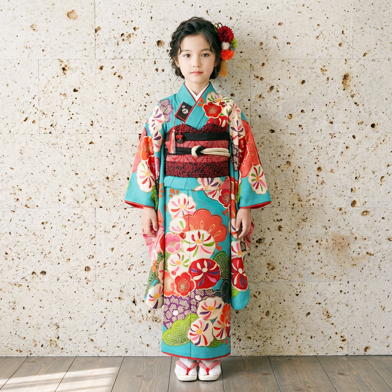 七五三着物7歳女の子画像