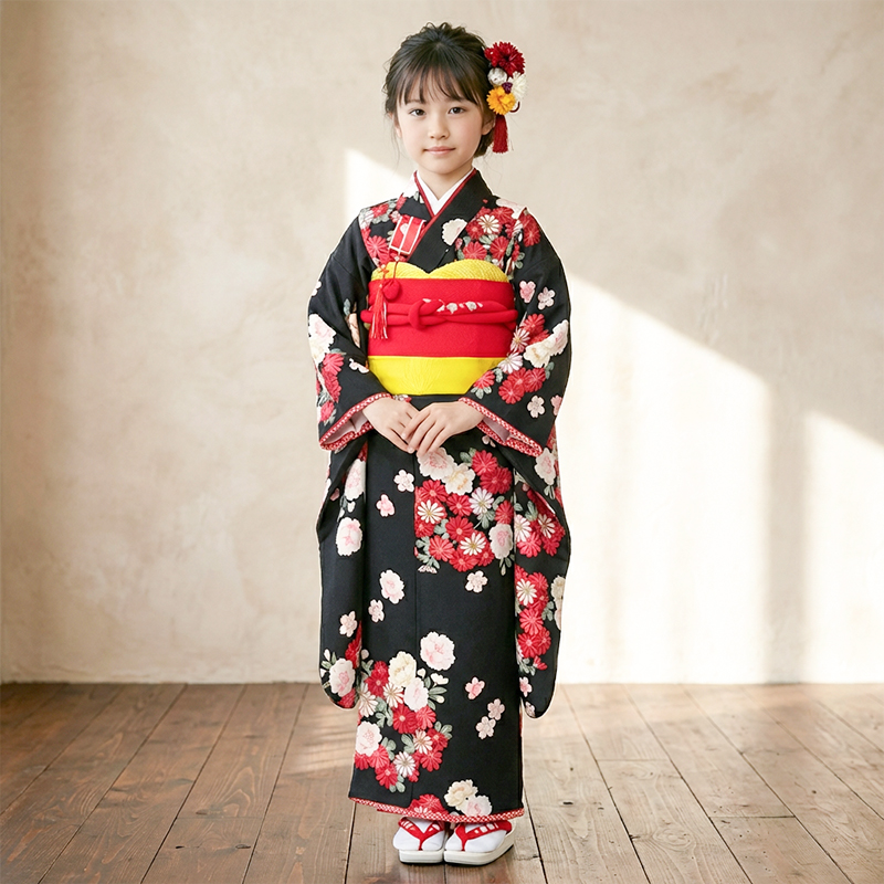 七五三着物7歳女の子画像