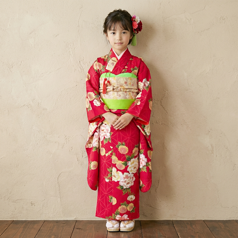 七五三着物7歳女の子画像