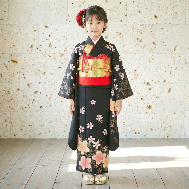 七五三着物7歳女の子画像
