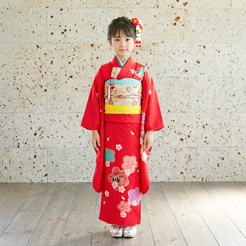 七五三着物7歳女の子画像