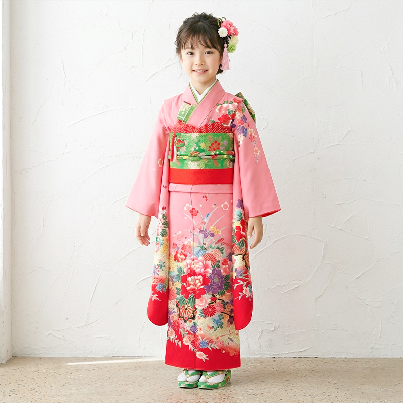 七五三着物7歳女の子画像