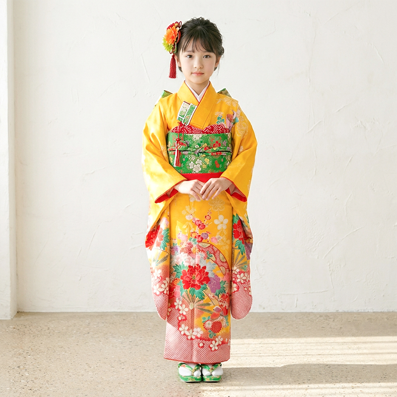 七五三着物7歳女の子画像