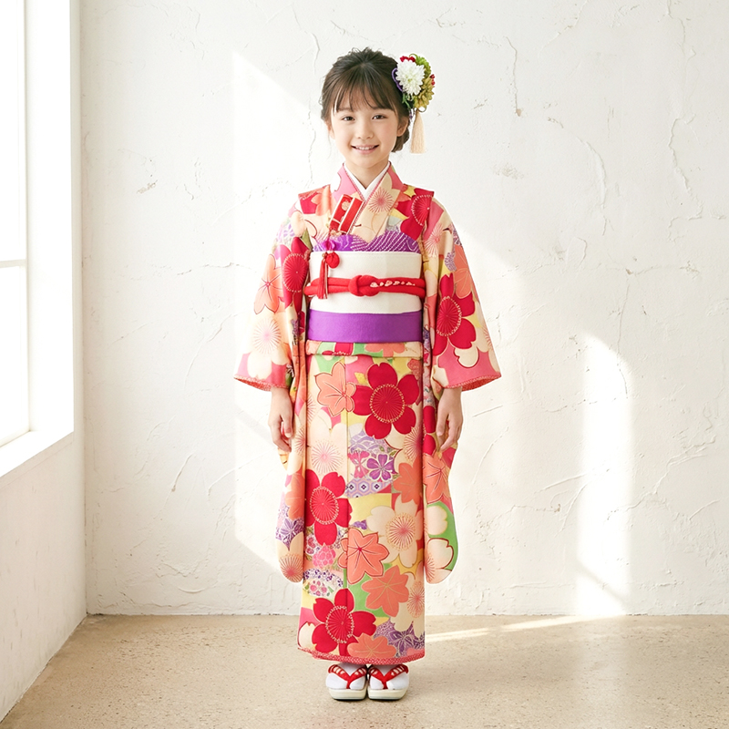 七五三着物7歳女の子画像