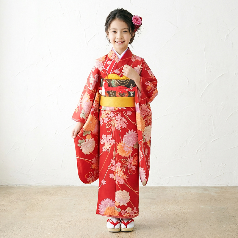 七五三着物7歳女の子画像