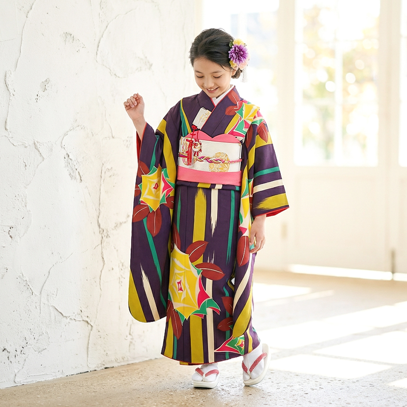 七五三着物7歳女の子画像